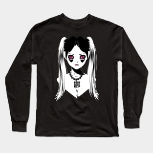 uniWHITE Anime Goddess of depression Long Sleeve T-Shirt